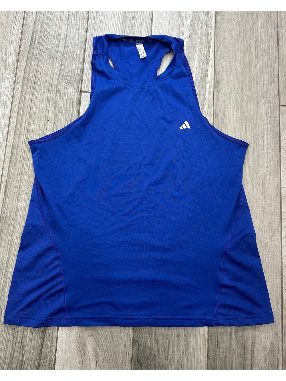 adidas Women's Blue Athletic Tank Top Size L
